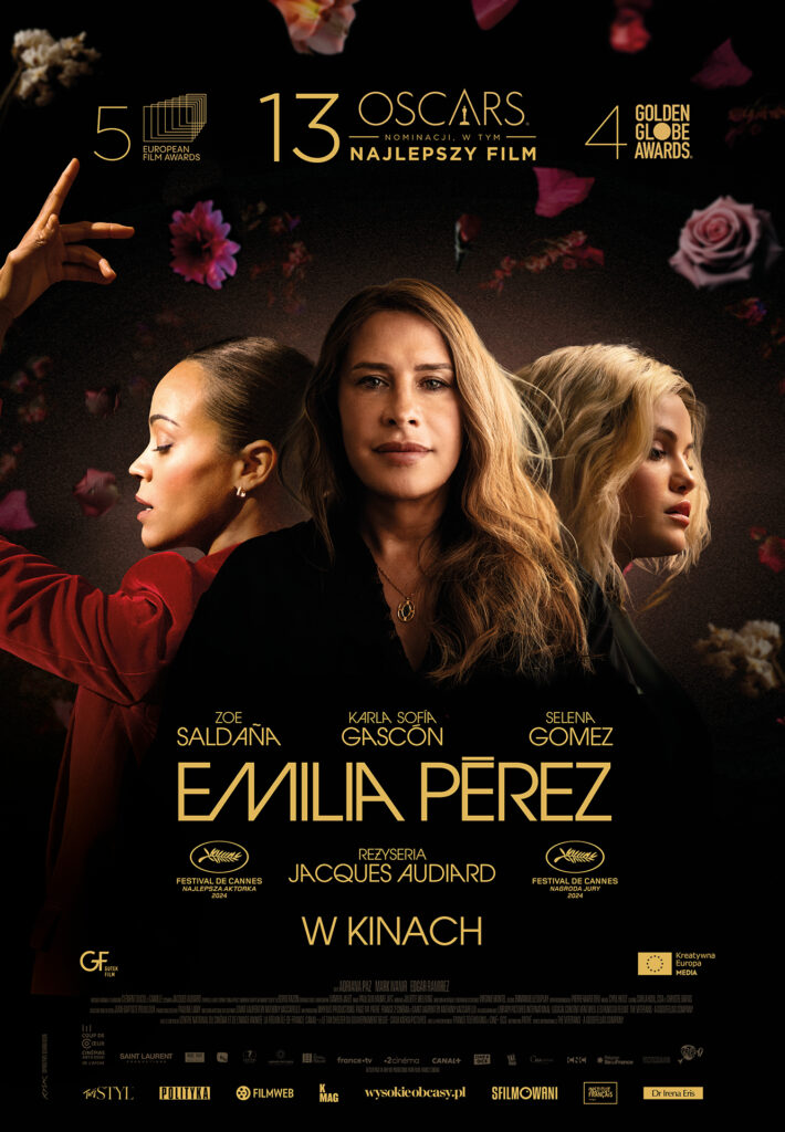 Plakat filmu Emilia Pérez dystrybutora Gutek Film